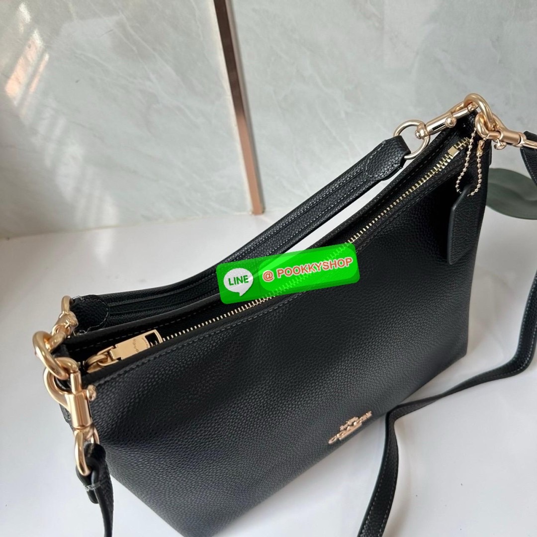 Coach Laurel Shoulder Bag Black CR148 🔖กระเป๋าสะพายข้าง/ไหล่ ทรง hobo สวยทันสมัยไม่มีเอาท์ 🔖วัสดุ : pebble leather 🔖เปิด - ปิด แบบซิปบน ภายในช่องโล่งกว้าง มีช่องรับแยกสองช่องมีซิปหนึ่งช่อง จุของได้เยอะ