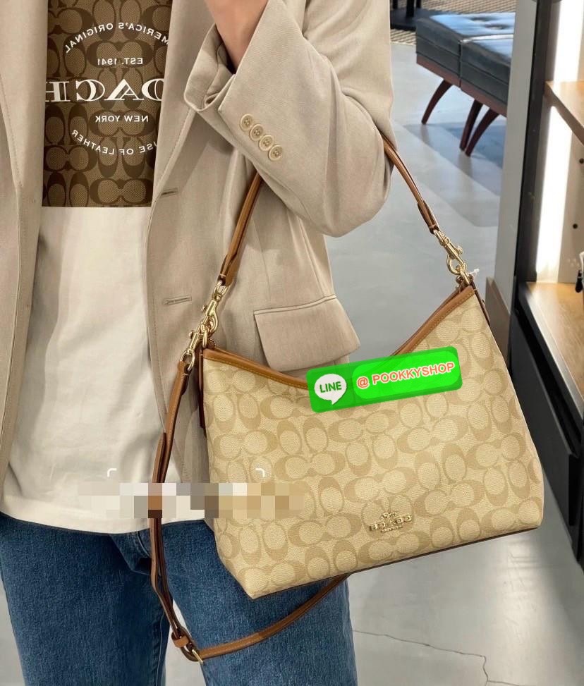 Coach Laurel Shoulder Bag Black CR148 🔖กระเป๋าสะพายข้าง/ไหล่ ทรง hobo สวยทันสมัยไม่มีเอาท์ 🔖วัสดุ : pebble leather 🔖เปิด - ปิด แบบซิปบน ภายในช่องโล่งกว้าง มีช่องรับแยกสองช่องมีซิปหนึ่งช่อง จุของได้เยอะ