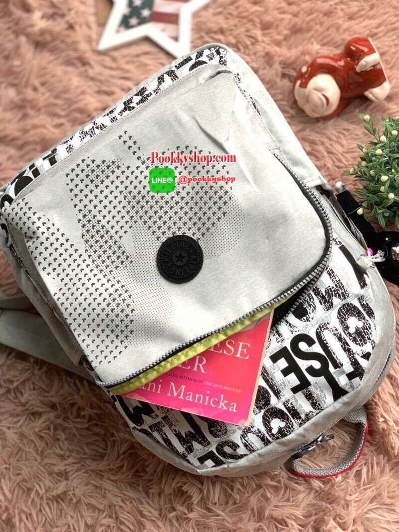 KIPLING D BRIGHT Medium Backpack in jersey fabric เป้สะพายหลัง รุ่นฉลองมิคกี้90ปี ลิมิเตท ใบใหญ่ วัสดุpolyester100% ใส่หนังสือหรือเอกสารต่างๆได้ หรือสัมภาระสำหรับท่องเที่ยว มีช่องใส่ขวดน้ำด้านข้าง สายสะพายปรับฟรีไซส์ สำหรับคนรักมิคกี้รุ่นนี้ห้ามพลาด!!!