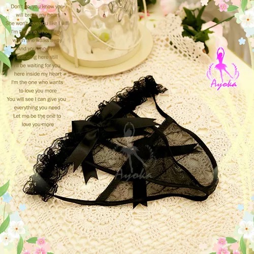 ชุดนอนเซ็กซี่ สายเดี่ยว แต่งลูกไม้ซีทรู เกรดหรูสีดำ แต่งผ้าระย้าช่วงหัวไหล่เก๋ๆ แบบชุดแหวกด้านหลัง เซ็กซี่ ยั่วยวนมากๆ คะ + G-string