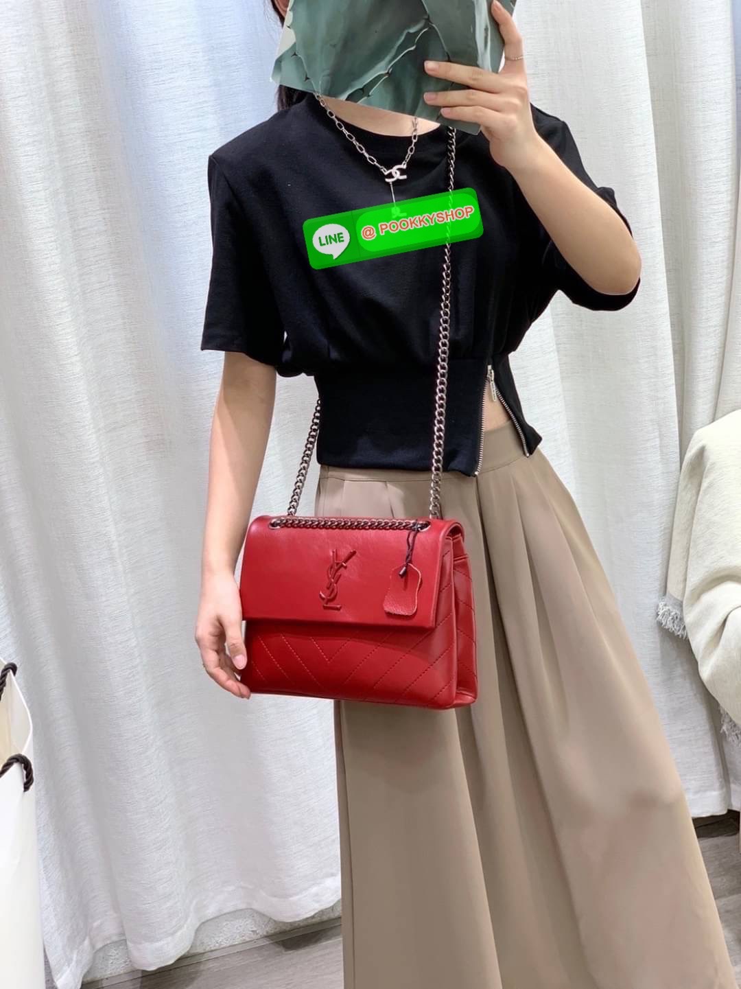 SAINT LAURENT Large Sunset Shoulder Bag