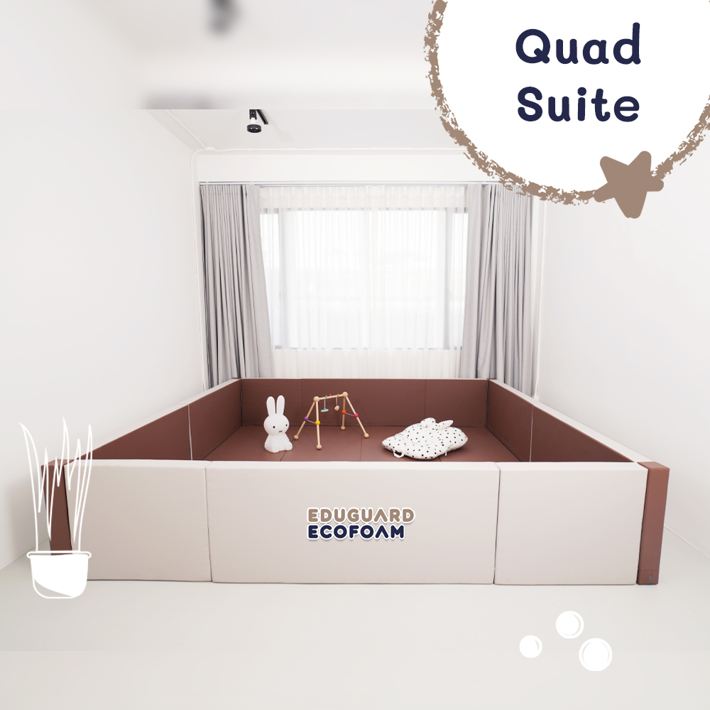Eduguard คอกกั้นเด็กแบบเบาะ Quad Suite 300x300 cm.
