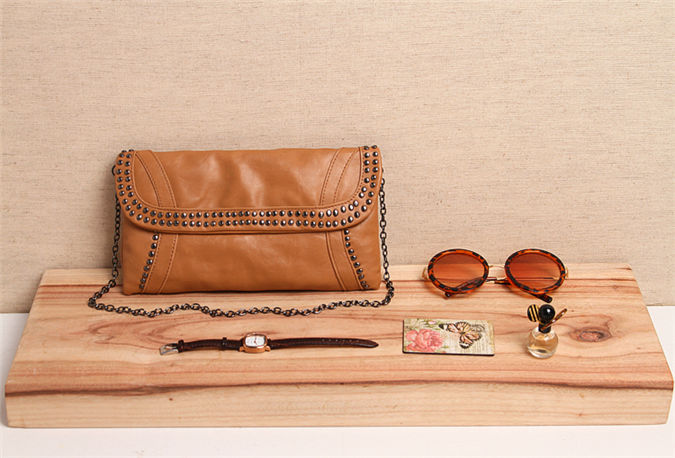 กระเป๋า Clutch มือ TONI BIANCO แบรนด์สุดหรูออสเตรเลีย สีน้ำตาล หนังหรูสุดนุ่ม สายโซ่ ถอดใส่ได้คะ