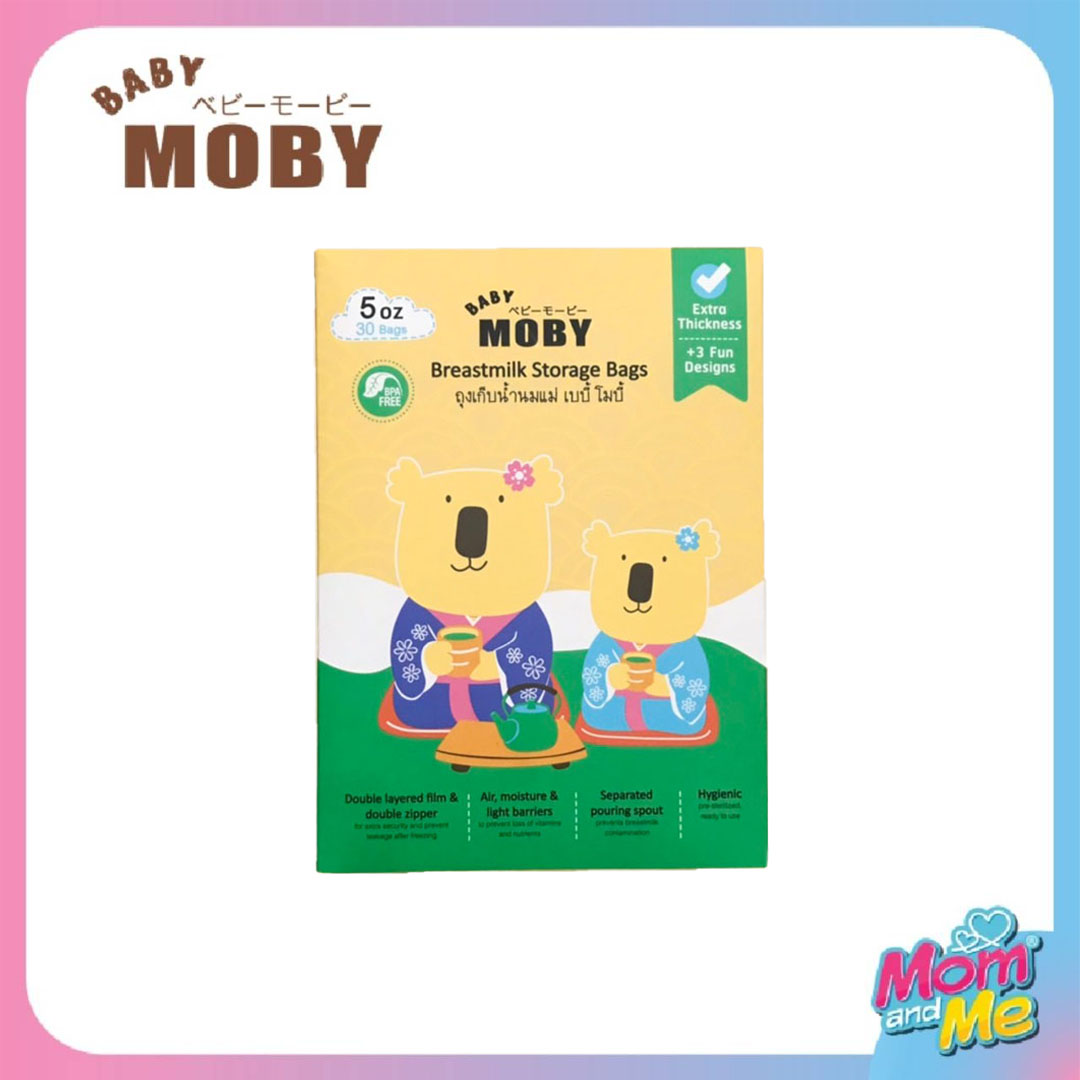 Moby ถุงเก็บน้ำนม 5 Oz (30 ชิ้น/กล่อง)