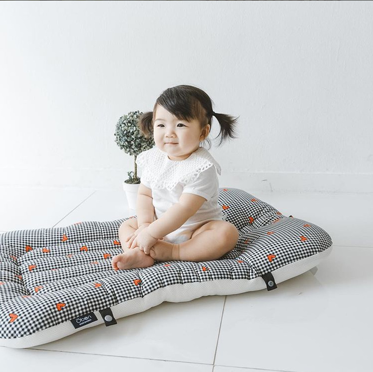 Obenbaby Pillow and Topper ที่นอนเด็กพกพาพร้อมหมอนในตัว หนานุ่ม น้ำหนักเบา พกพาสะดวก Made in korea