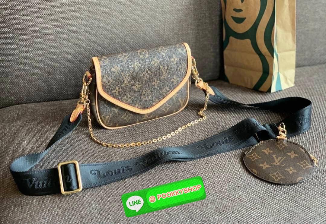💥LIMITED EDITION LV PREMIUM GIFT LV MULTI POCHETTE ACCESSORIES 💥พร้อมส่งที่ไทย รุ่นหายากมากๆ สุดคุ้ม!! สินค้าพรีเมี่ยมกิ๊ฟ ตปท. ✔️กระเป๋าวัสดุหนังแท้อย่างดี ที่รังสรรค์ออกแบบให้สะพายข้างได้;หรือเปลี่ยนสายเป็นหิ้วหรือคล้องไหล่ได้