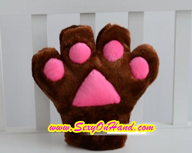 ถุงมือ แมวเหมียว ถุงมือคอสเพลย์ ถุงมือแมว สีชมพู ใส่ได้ทั้งเด็กและผู้ใหญ่ Size 22x26cm