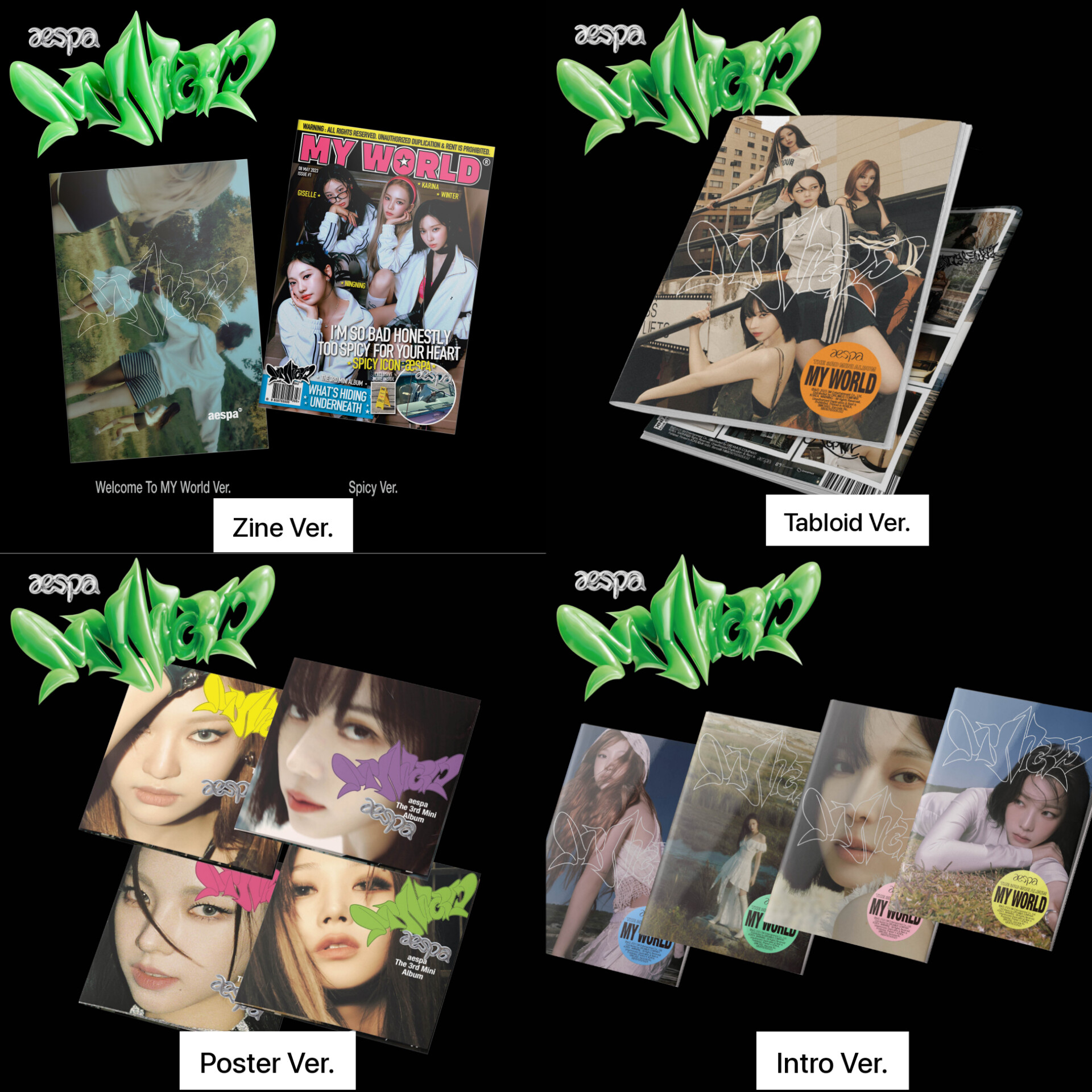 aespa 3rd Mini Album - MY WORLD (Random Ver.)