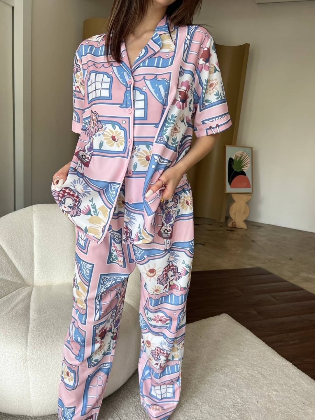 ✨✨𝑁𝑒𝑤 𝐶𝑜𝑙𝑙𝑒𝑐𝑡𝑖𝑜𝑛 ✨✨ บอกก่อนเลยว่าชุดนอน "เนื้อผ้าดีมีชัยไปกว่าครึ่ง" ทางร้าน คำนึงถึง "เนื้อผ้า" เป็น อ