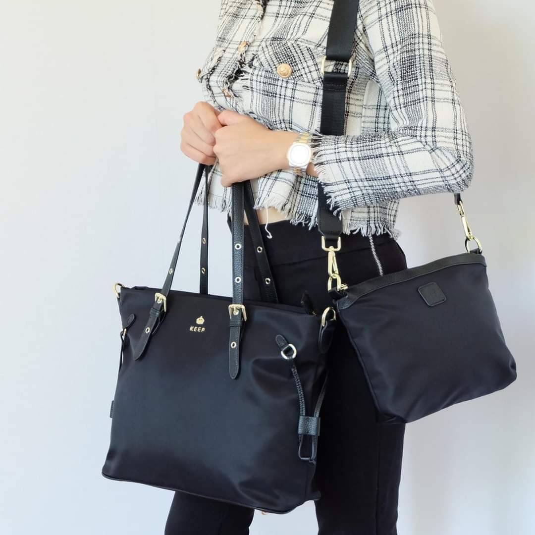 Must have เข้าใหม่ล่าสุดค่า KEEP ‘ Visa’ คอลเลคชั่นใหม่ เพิ่ม +++ ฟรีกระเป๋าลูก และ สายสะพายยาว ใครกำลังกระเป๋าทรงสวย Size L ที่หยิบมา ใช้ได้ในทุกๆวัน ต้องรุ่นนี้เลย แนะนำ สวยมากค่า อะไหล่สี Rose gold ka สวยมาก !!