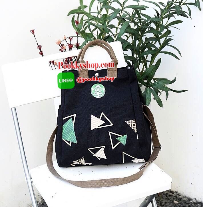 ReStock! พร้อมส่งอีกครั้งตามคำเรียกร้องค่ะ STARBUCKS COOLER BAG กระเป๋าถือหรือสะพายอเนกประสงค์ Limited Edition จาก STARBUCKS วัสดุ Canvas เนื้อหนาอยู่ทรงสวยแม้ไม่ใส่ของใบใหญ่กำลังดีน้ำหนักเบามาพร้อมหูหิ้วและสายสะพายยาวถอดได้เลื่อนปรับได้ เปิดปิดด้วยกระดุม