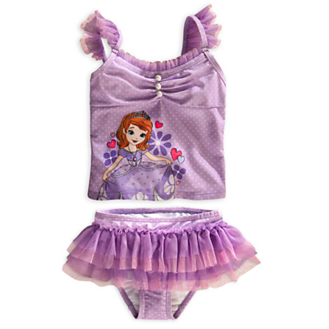 z Sofia Princess Swimsuit for Girls 2-Piece (Size4)