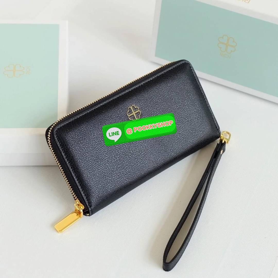 KEEP • Super Rich Collection 8 ( Long Wallet )• กระเป๋า สตางค์ขนาดยาว ซิปรอบ ภายใน จุของคุ้ม ใส่บัตร ใส่มือถือ มีช่องใส่เหรียญแยกอีกด้าน ใส่แบงค์พันได้ไม่ต้องพับ ใบจริงสวยมาก ได้ไปรับทรัพย์ทวีคูณแน่นอนค่ะ Don’t miss !!