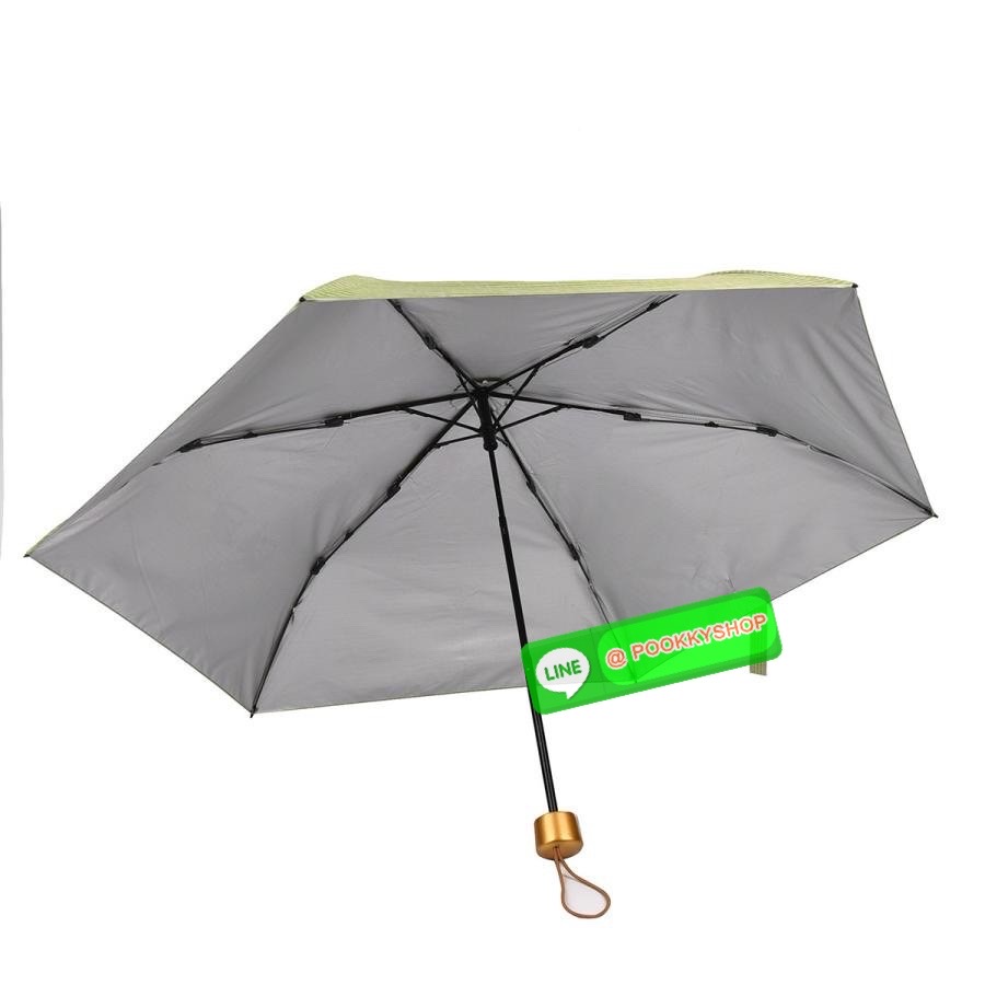 kusuguru Japan ร่มพับมีผ้าคลุม กันแดด กันฝน ป้องกันรังสียูวี สำหรับผู้หญิง ร่มพับ Parlor Suzuran-do
