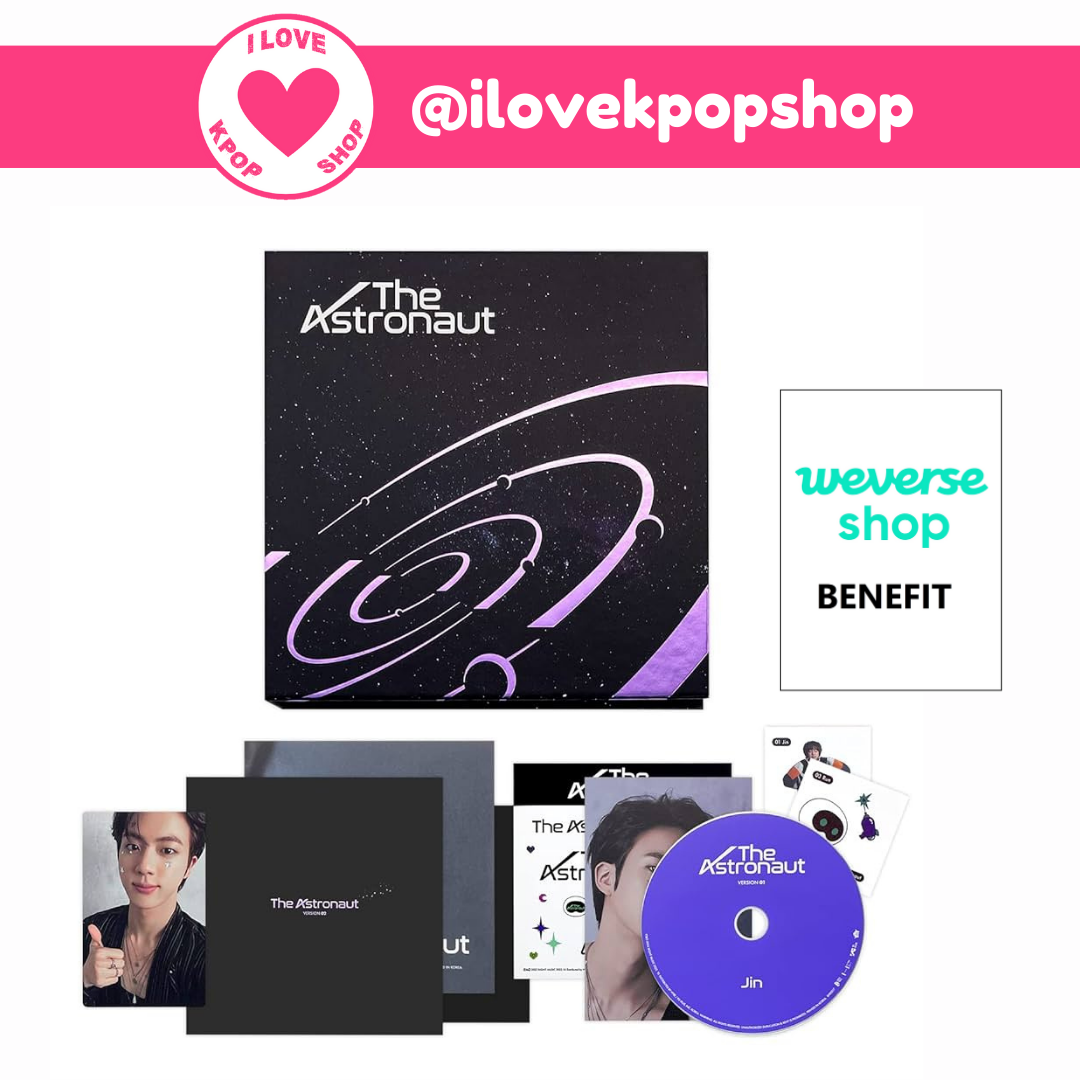 พร้อมส่ง JIN Solo Single Album - The Astronaut (version 01 ม่วง Ver.) + Bookmark Weverse Gift