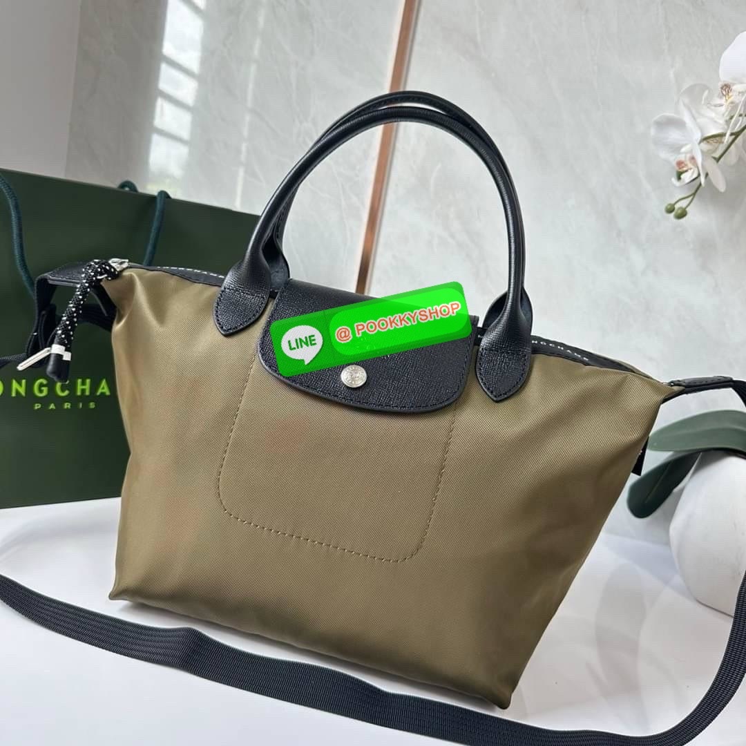 LONGCHAMP LE PLIAGE ENERGY MEDIUM HANDBAG 🔖กระเป๋าสะพายไหล่/ถือ คอลเลคชั่นใหม่สไตล์เรียบหรู ขนาดกลางจุของได้เยอะ