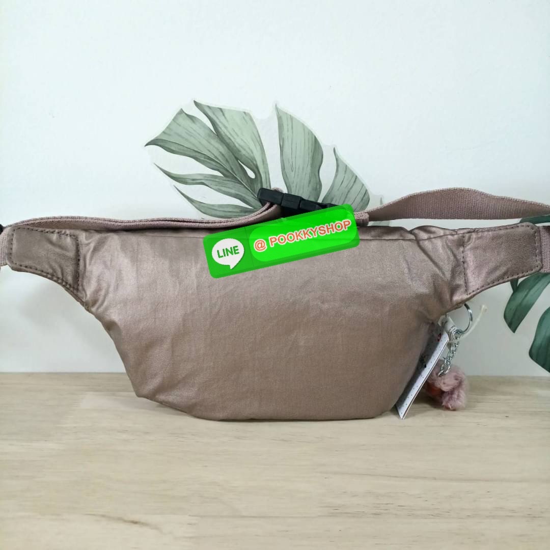 KIPLING YASEMINA Fanny Pack ซับในสีพื้น หัวซิปโลหะไม่มีอักษรแบรนด์ กระเป๋าคาดอกหรือคาดเอว วัสดุด้านนอก Nylon +polyester