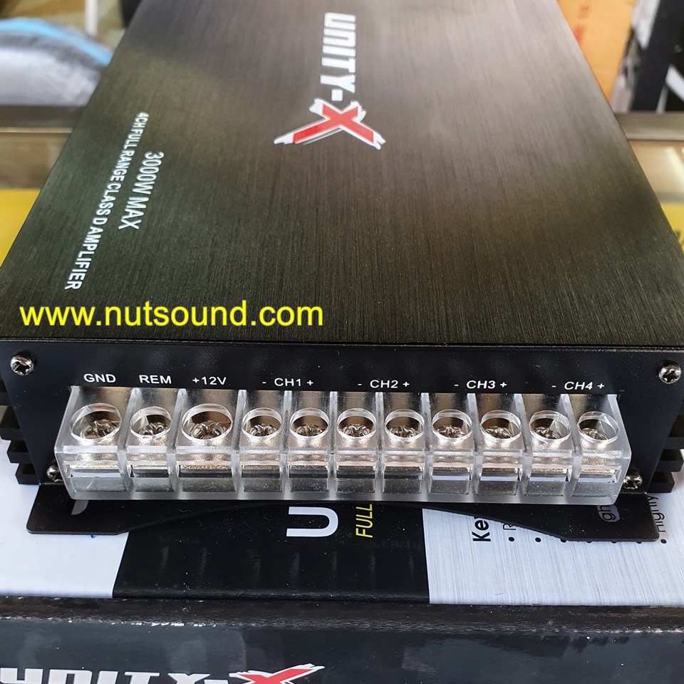 เพาเวอร์แอมป์รถยนต์ CLASS D 4ch 3000 W เพาเวอร์แอมป์ คลาสดี สำหรับขับกลางแหลม