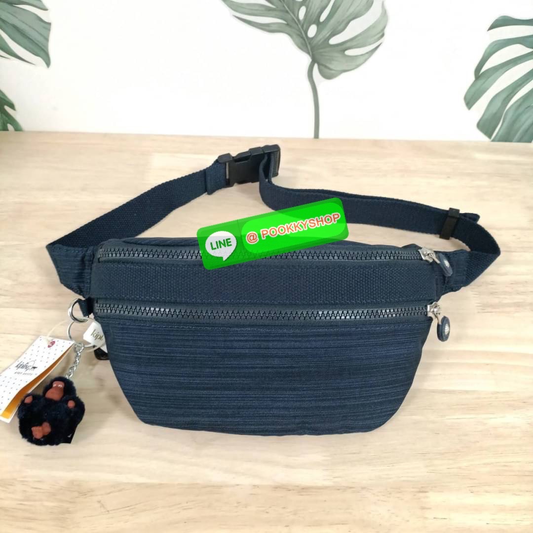 KIPLING YASEMINA Fanny Pack ซับในสีพื้น หัวซิปโลหะไม่มีอักษรแบรนด์ กระเป๋าคาดอกหรือคาดเอว วัสดุด้านนอก Nylon +polyester