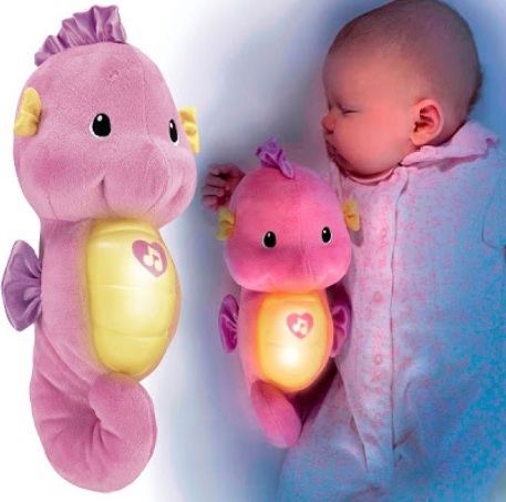 Z Fisher Price Ocean Wonders Soothe and Glow Seahorse in Pink ม้าน้ำกล่อมนอน สีชมพู