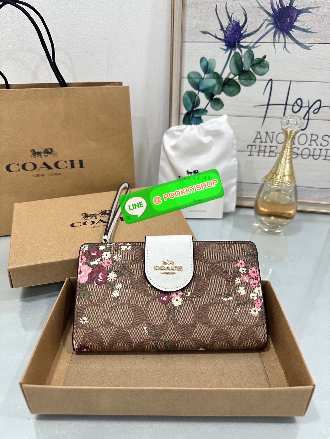 Coach Tech Phone Wallet In Colorblock Signature COLOR: signature canvas/
