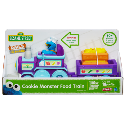 Sesame Street Cookie Monster Food Train Playskool ของแท้ นำเข้าจากอเมริกา