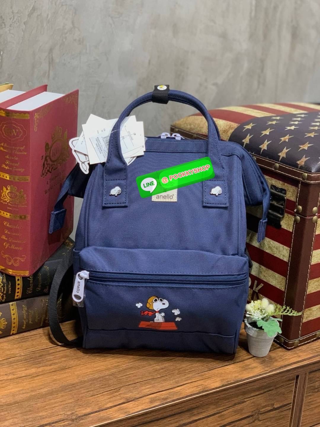 ANELLO x Peanuts Backpack (Size Kids) os-s043 ได้ Collaboration หรือเป็นการร่วมงานกับตัวการ์ตูนสุดคลาสสิคอย่าง Peanuts มานำเสนอโดยเอาคาแลคเตอร์ ในการใช้ชีวิตประจำวัน ที่เหมาะสม มาวางบนตัวกระเป๋า กระเป๋า anello (อเนลโล่) กระเป๋าเป้แบรนด์ของญี่ปุ่น ที่มีเอก
