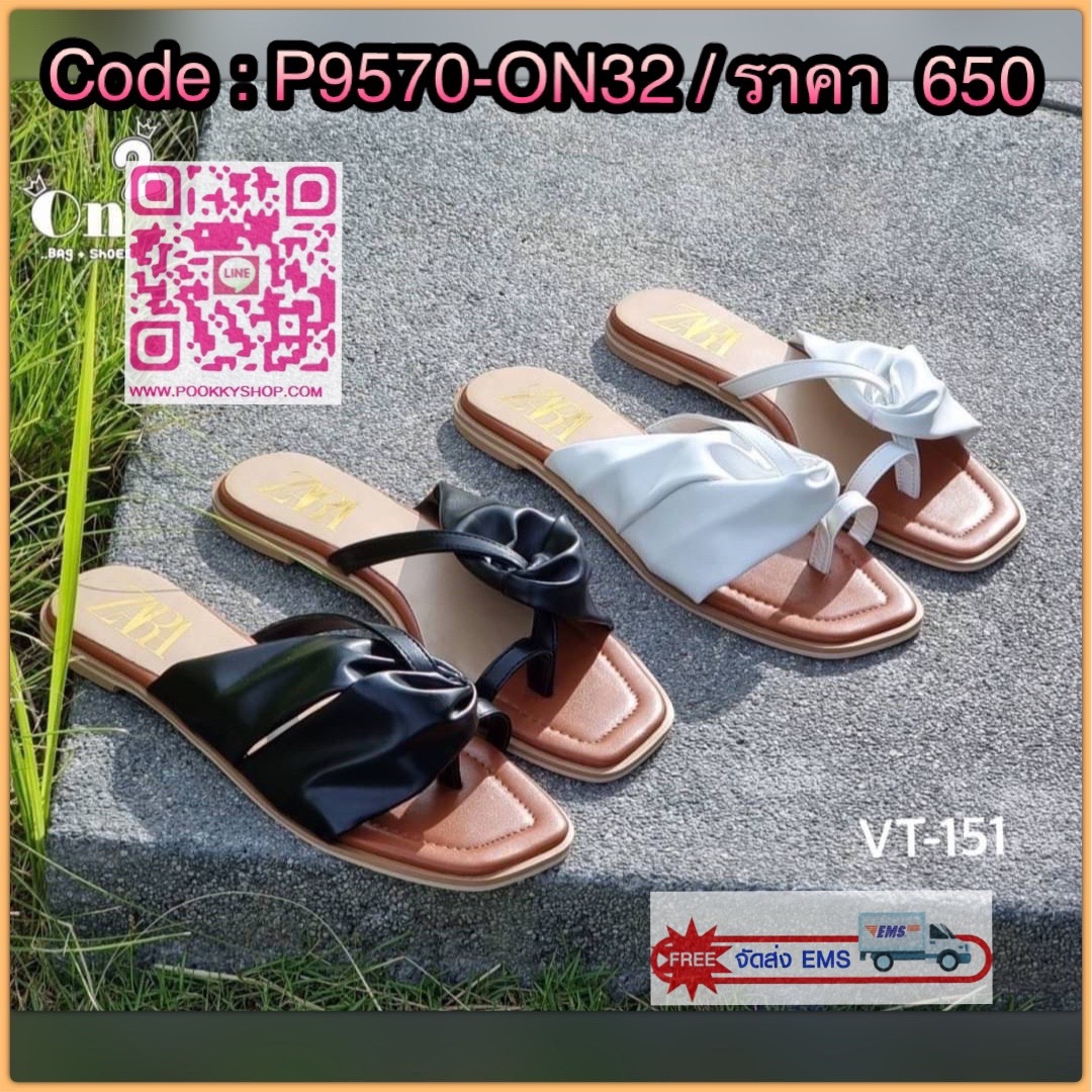 New in🦋🦋รองเท้าแตะ Zara แบบสวมนิ้วโป้งดีไซสน์หนังด้านข้างสวยเก๋มากๆค่ะ งานหนังPU เย็บอย่างดีพื้นเสริมนิ่ม ทนทานใส่สบายใส่ออกมาสวยค่ะ