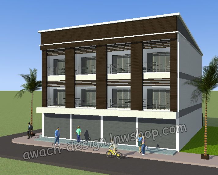 J301 อาคารพาณิชย์ 3 ชั้น 3 ห้องนอน 3 ห้องน้ำ