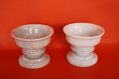 พานหินอ่อน ขนาดสูง 15 เซนติเมตร กว้าง 10 เซนติเมตร