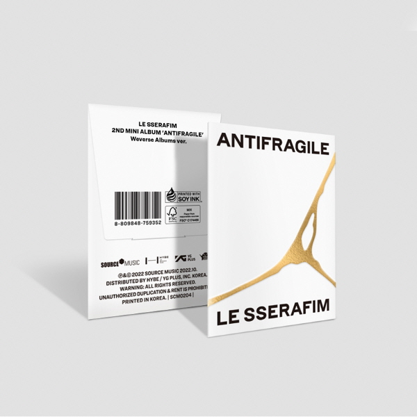 LE SSERAFIM 2nd Mini Album - ANTIFRAGILE Weverse Albums Ver.