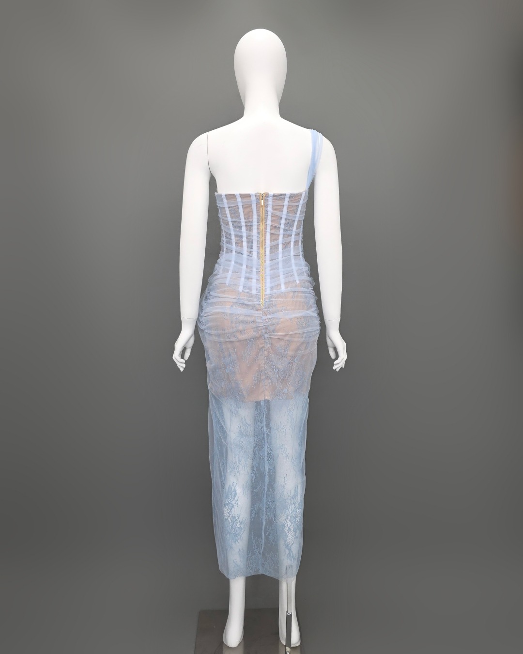 เดรสแฟชั่น เดรสเสื้อเกาะอก มีโครงแบบคอร์เซ็ต