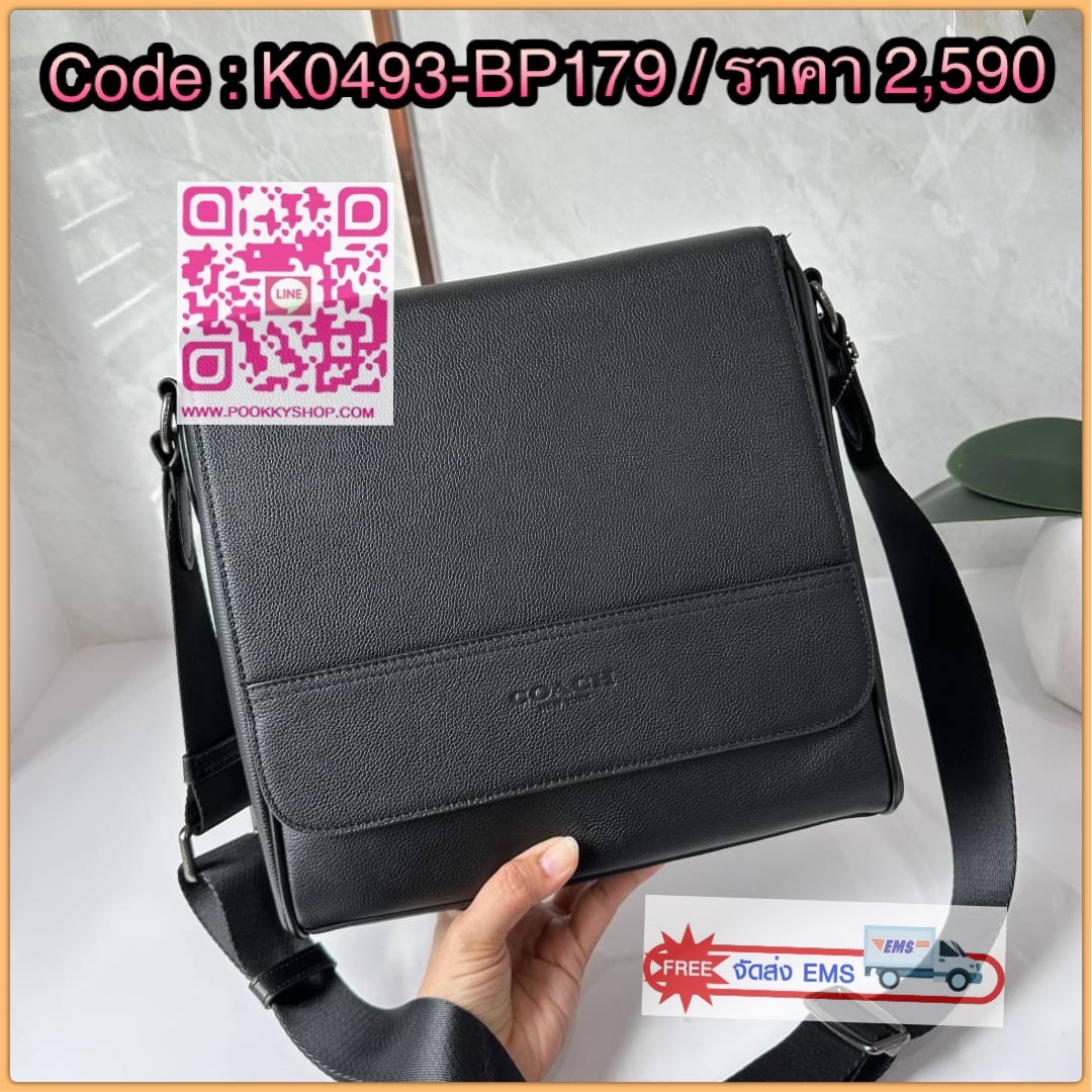 COACH 68015 MEN HOUSTON MAP BAG IN SMOOTH CALF LEATHER Black กระเป๋าสะพายรุ่นขายดี รูปทรงสวยอยู่ทรงลายC signature หนังแท้ทั้งใบ ทนทาน สามารถใส่ipad ได้ ภายในกว้าง มีฝาเปิดปิด มีช่องเล็กๆหลายช่องพร้อมมีช่องซิปเล็ก 1 ช่อง สามารถตั้งได้ มีสายสะพายยาว สามารถส