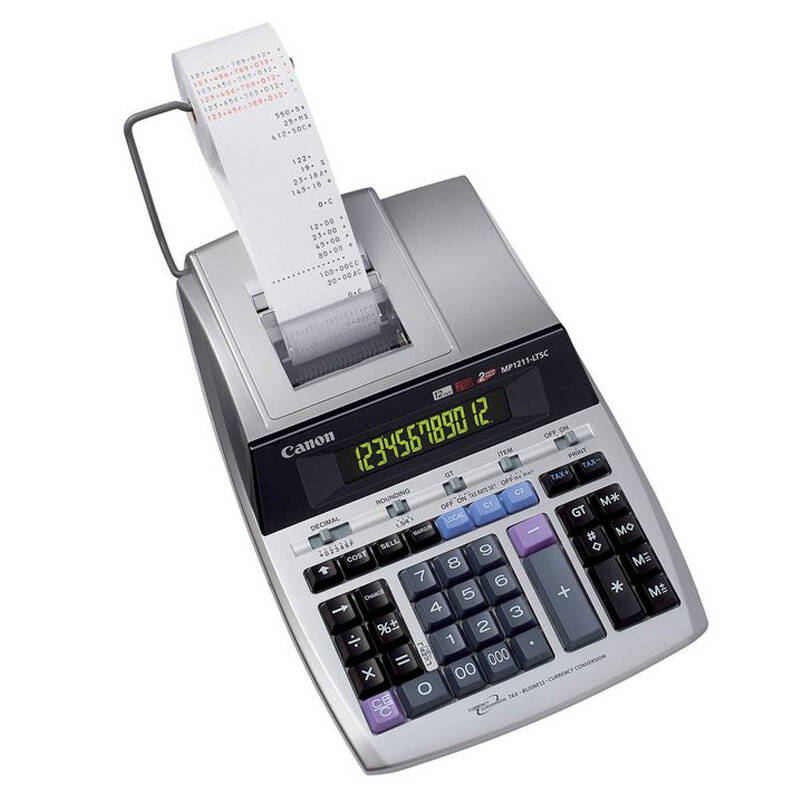 เครื่องคิดเลขพิมพ์กระดาษ 12 หลัก Canon # MP1211-LTSC