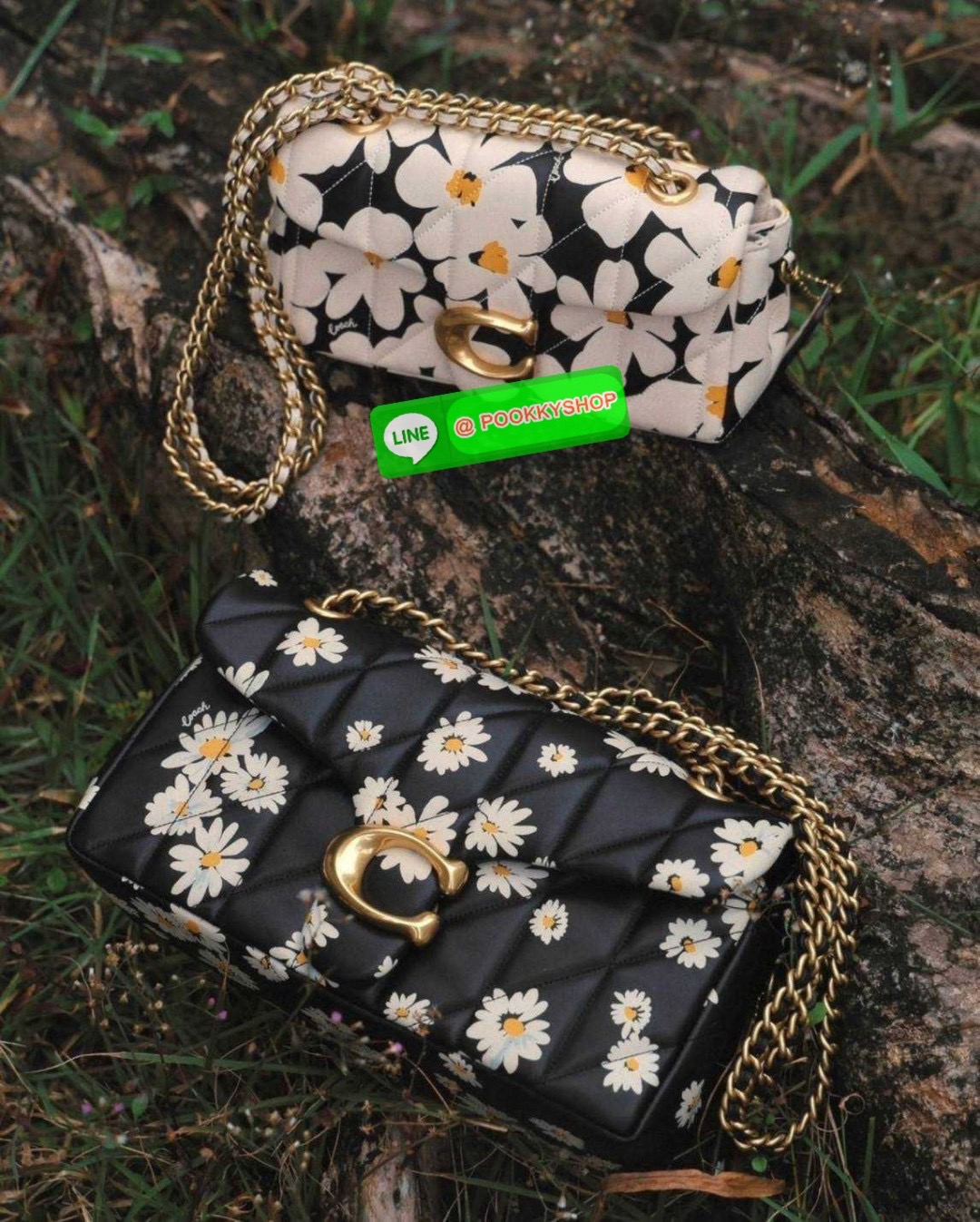 COACH CR705 TABBY SHOULDER BAG 26 WITH QUILTING AND FLORAL PRINT 🔆 Details ไอเท็มใหม่ สวยเกินเรื่องไปมาก! ดีไซน์ลวดลายดอกไม้สดใสตัดกับโทนสีคลาสสิคได้อย่างลงตัว