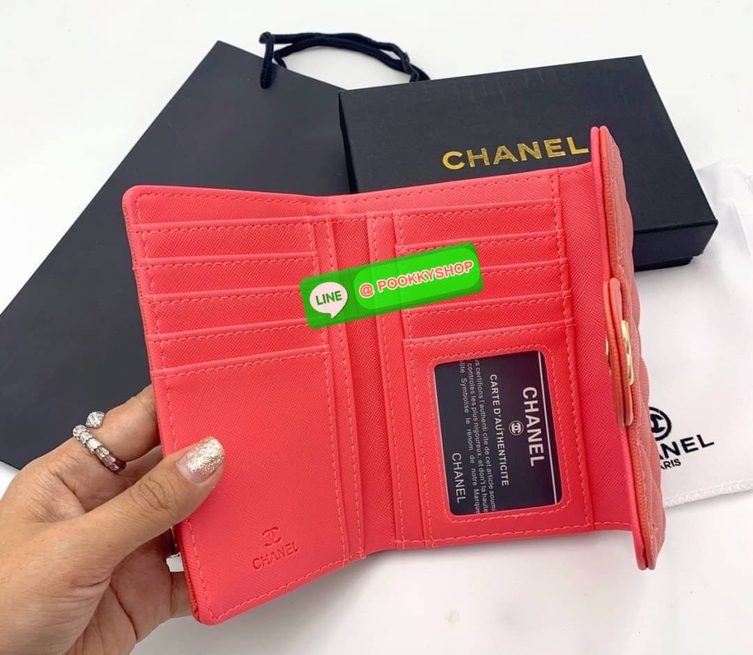 กระเป๋าสตางค์ Chanel (กลาง) CLASSIC MEDIUM FLAP WALLET CAVIARSKIN LEATHER