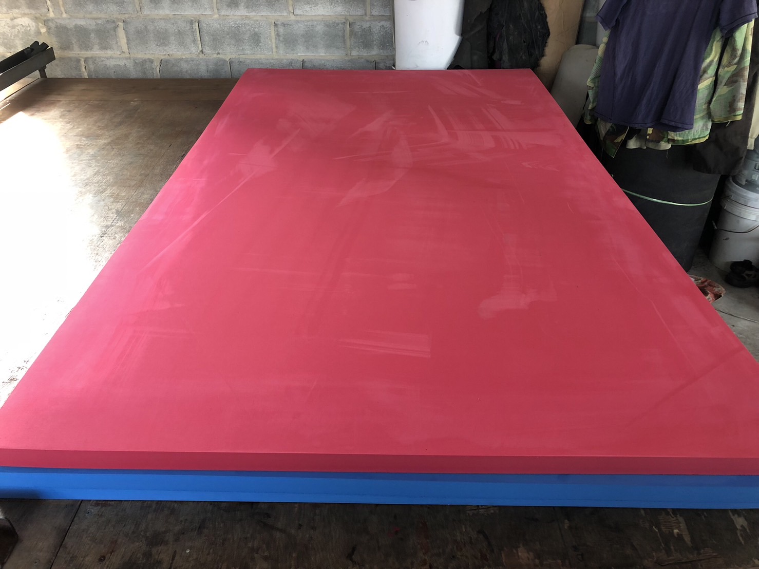 แพลอยน้ำเลือกสีได้ หนา 40 มม.ขนาด 130 x 230 ซม.