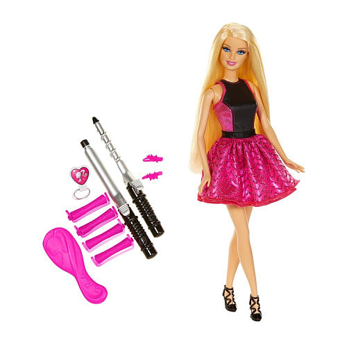 z Barbie Endless Curls Doll ของแท้100% นำเข้าจากอเมริกา ตุ๊กตาบาร์บี้ เซ็ตทำผมม้วน ดัด