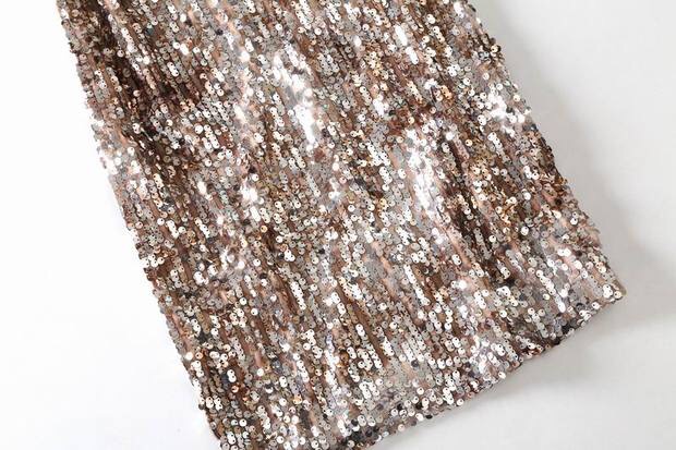 ชุดเดรส ชุดปักเลื่อมทอง Brand Forever แท้ งานสวย หรูหรามากคะ Size S/M/L