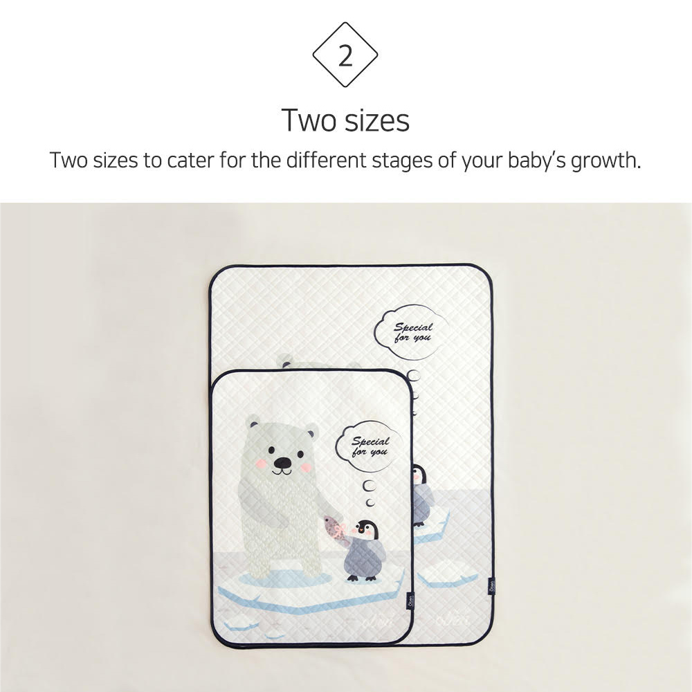 Oben Non-slip waterproof pad ผ้าปูรองที่นอนกันน้ำซิลิโคน สำหรับเด็ก กันน้ำ 100% ไม่ซึมเปื้อน Made in Korea
