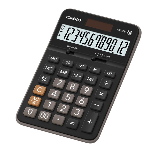 เครื่องคิดเลขตั้งโต๊ะ 12 หลัก Casio # AX-12B