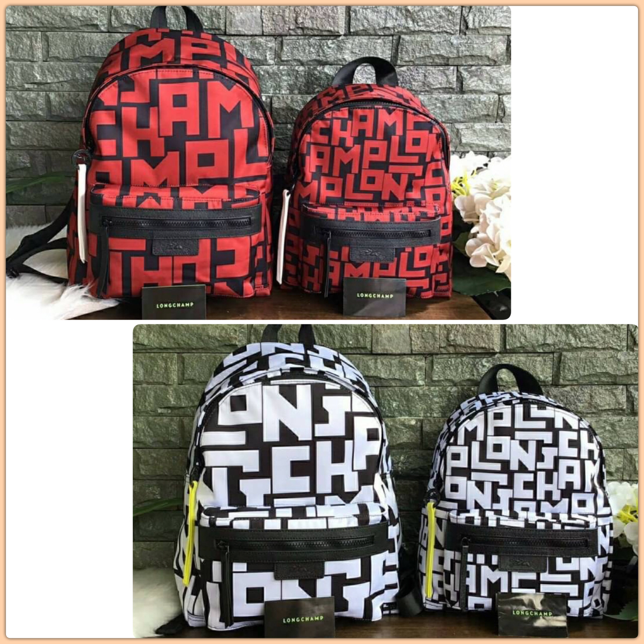 LONGCHAMP LE PLIAGE LGP BACKPACK รายละเอียด • วัสดุ: ผ้าใบ • อะไหล่: นิกเกิล • ตัวกระเป๋า: ผ้าใบโพลีอะไมด์เคลือบด้านใน • ตกแต่ง: หนังวัว รายละเอียดภายนอก • การปิด: ด้วยซิป • สายสะพาย: เลื่อนปรับระดับได้ • ช่อง: 1 ช่องซิป ภายใน • ช่องใส่ของ: 1 ช่อง ช่องด้า