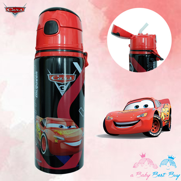 ฮ Disney Lightning McQueen กระติกน้ำลาย รถแมคควีน ขนาด 500 ML.สุดเท่ห์