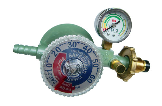 SCG LP Gas Safety Low Pressure Auto Regulator R500 หัวปรับแก๊สแรงดันต่ำ แบบเซฟตี้ ตั้งเวลาอัตโนมัติ