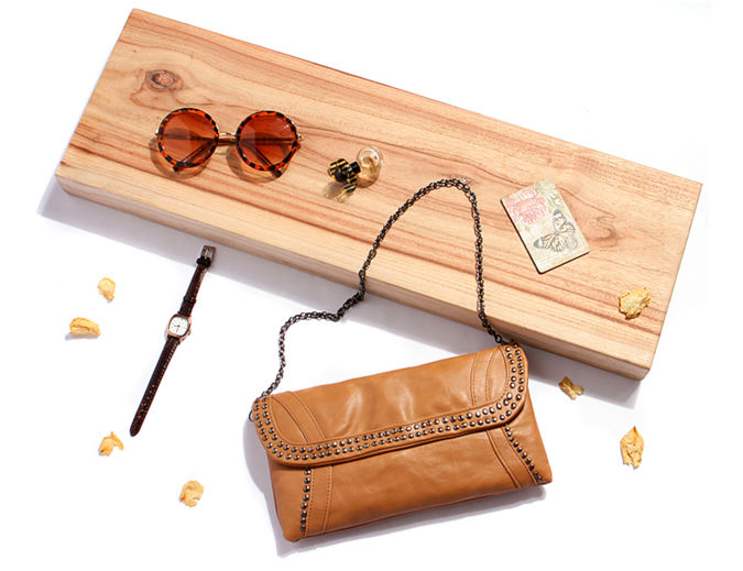 กระเป๋า Clutch มือ TONI BIANCO แบรนด์สุดหรูออสเตรเลีย สีน้ำตาล หนังหรูสุดนุ่ม สายโซ่ ถอดใส่ได้คะ