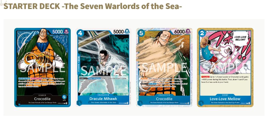 STARTER DECKS -The Seven Warlords of the Sea- [ST03]