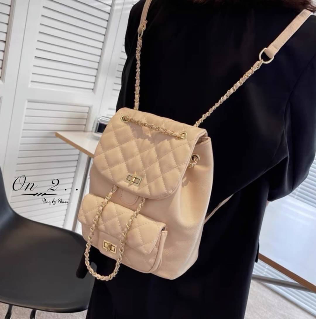 พร้อมส่งจ้าา♥️♥️♥️ CHANEL BACKPACK CLASSIC...✨✨✨ รุ่นใหม่ล่าสุด หนังพียู งานเกรดพรีเมี่ยมม!! สามารถทำเป็น เป้หลังได้ เเละถือได้