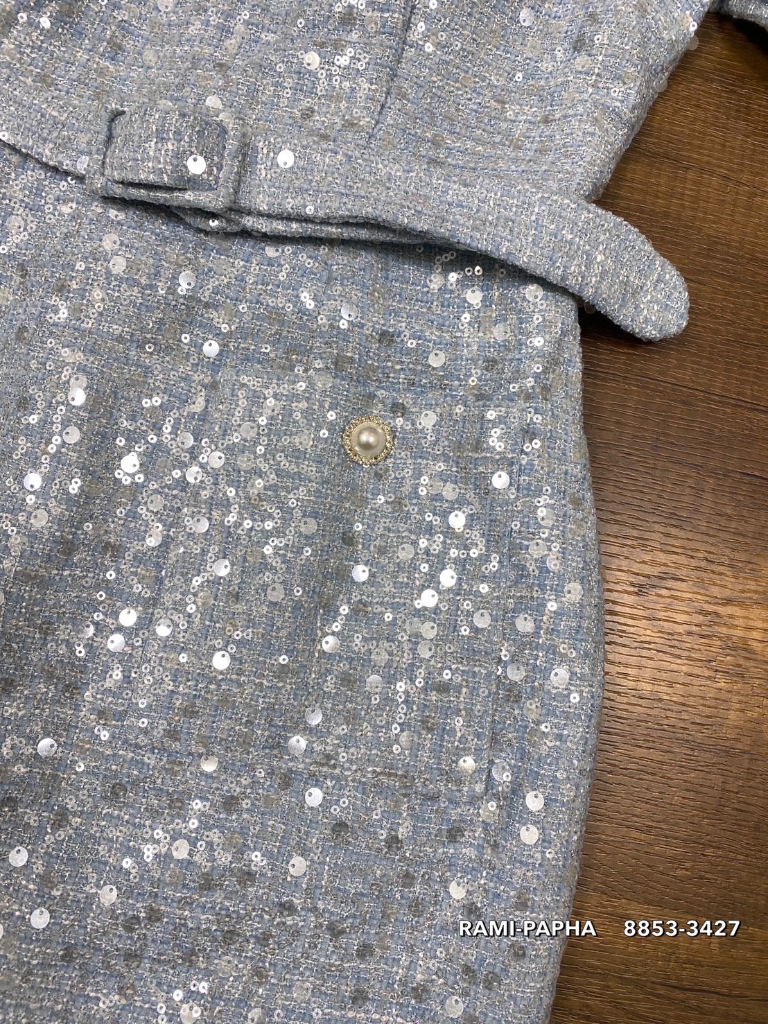 เดรสแฟชั่น เดรสตัวยาวเนื้อผ้าทวีตปักwinkสวยหรูโดดเด่น