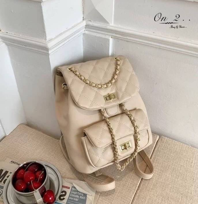 พร้อมส่งจ้าา♥️♥️♥️ CHANEL BACKPACK CLASSIC...✨✨✨ รุ่นใหม่ล่าสุด หนังพียู งานเกรดพรีเมี่ยมม!! สามารถทำเป็น เป้หลังได้ เเละถือได้