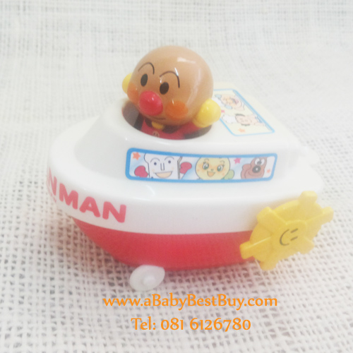 ZC004 ของเล่นอันปังแมน ของเล่นลอยน้ำ ตัวอันปังแมน ไขลาน หมุนได้ Anpanman from Japan พร้อมส่ง